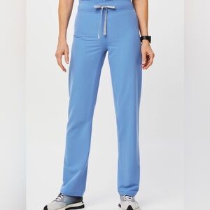 FIGS Ceil Blue high waisted Livingston Basic Scrub Pants